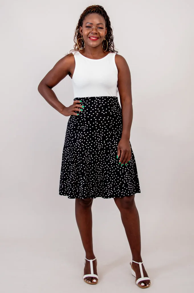 Aly Skirt, Polka, Bamboo