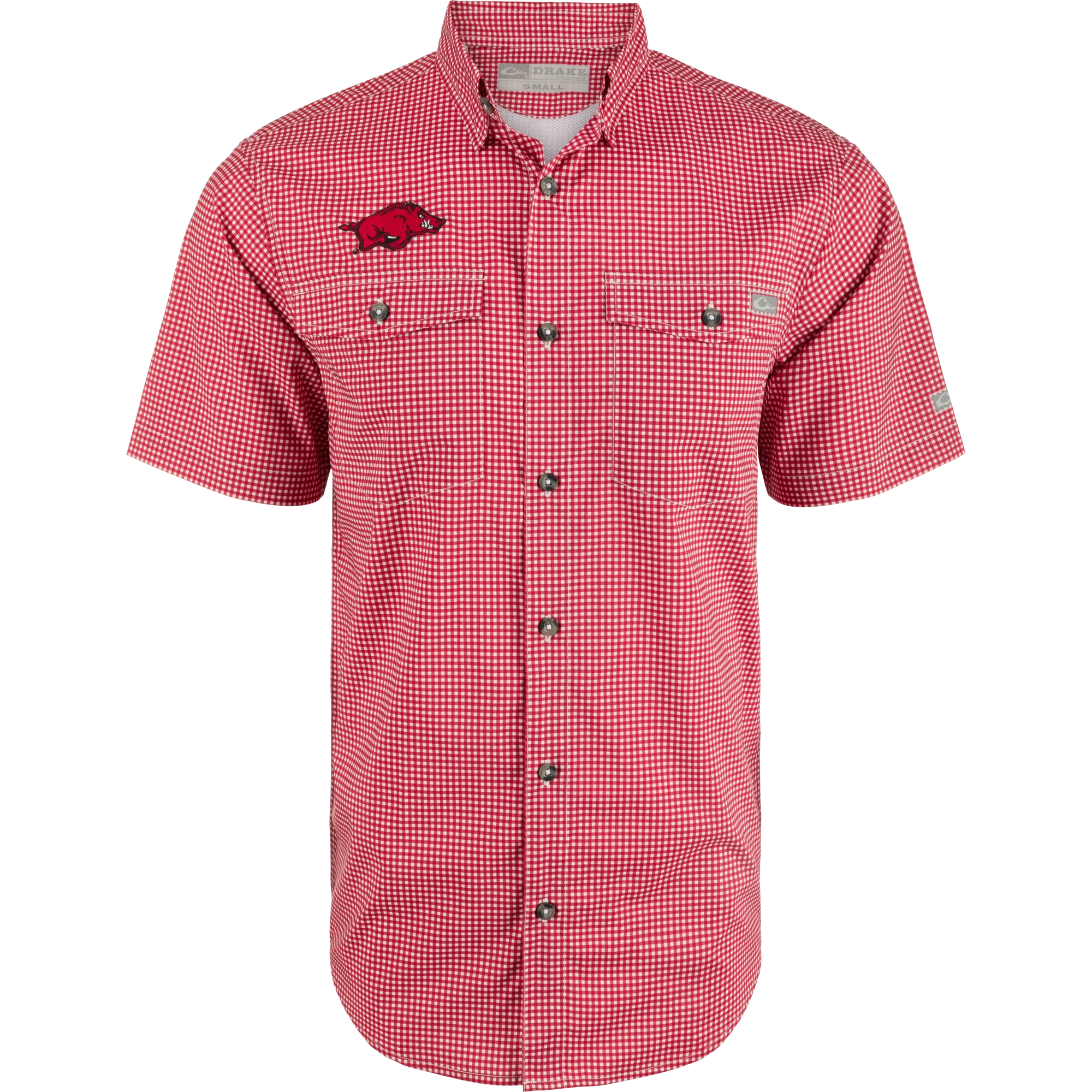 Arkansas Frat Gingham Short Sleeve Shirt