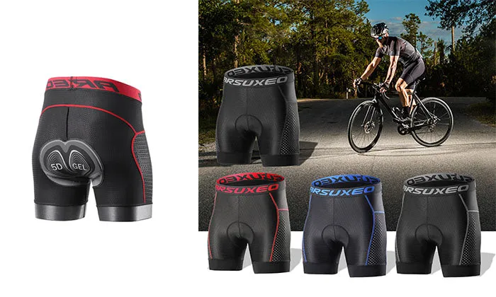 Arsuxeo Men Cycling Underwear Shorts