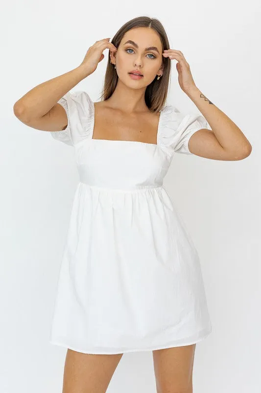 BABYDOLL DRESS WHITE