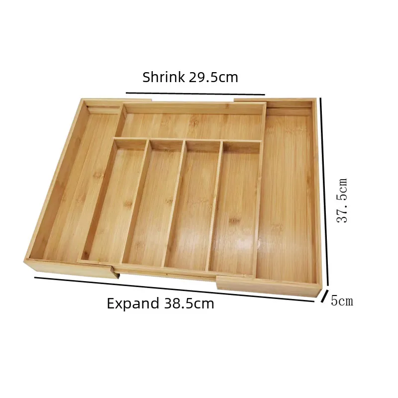 Bamboo Extendable Storage Box