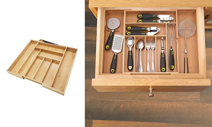 Bamboo Extendable Storage Box