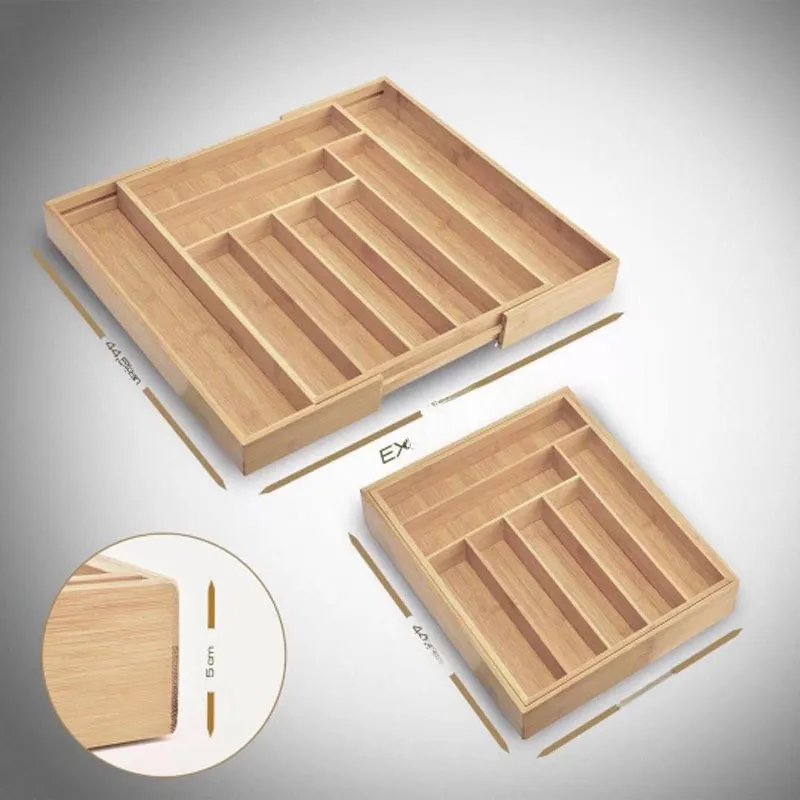 Bamboo Extendable Storage Box