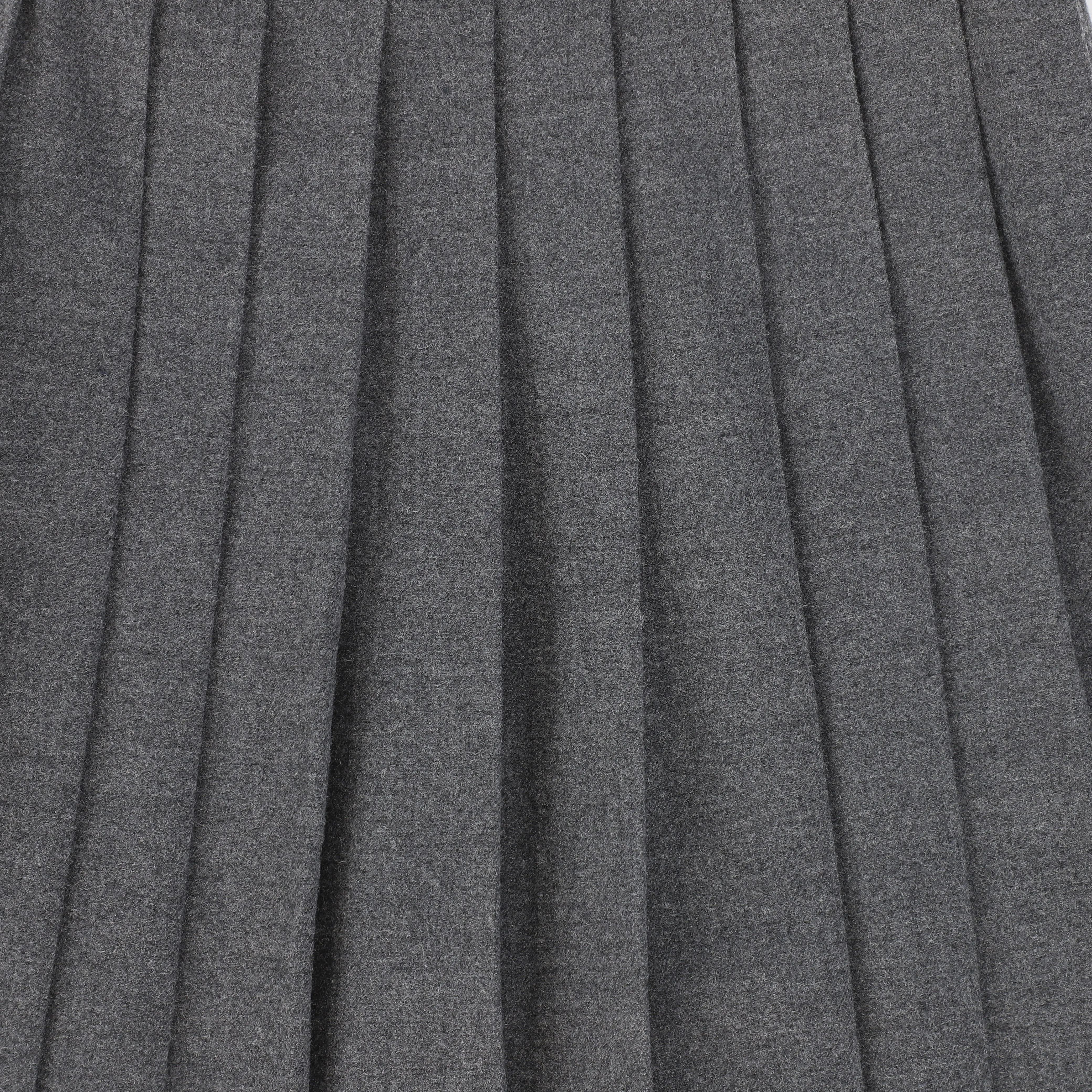 Bamboo Heather Gray Wool Pleated Skirt [FINAL SALE]