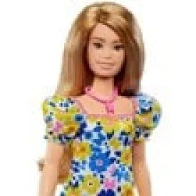 Barbie Fashionista Doll #208 with Floral Babydoll Dress