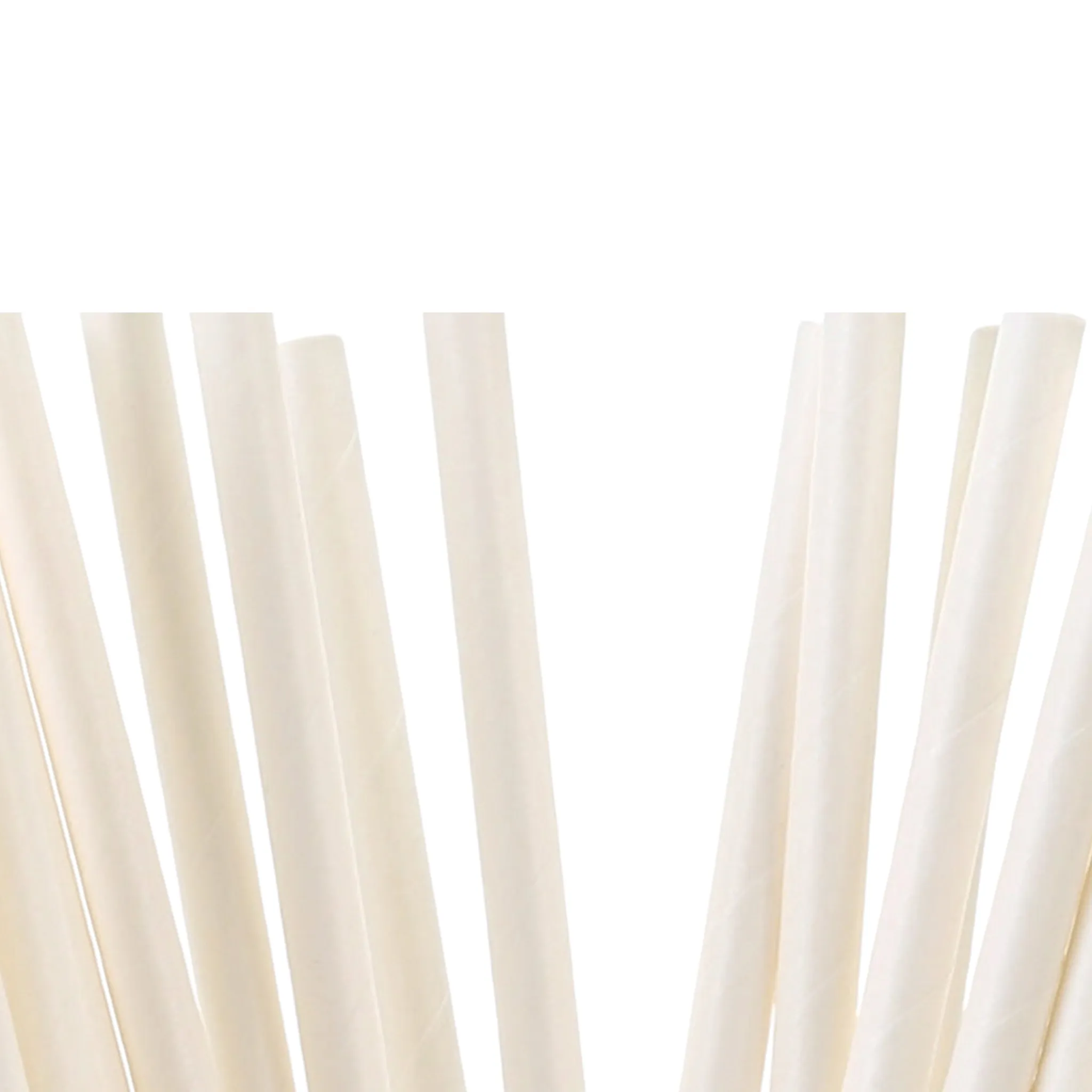 Bio Paper Straws White 6mm 100pack