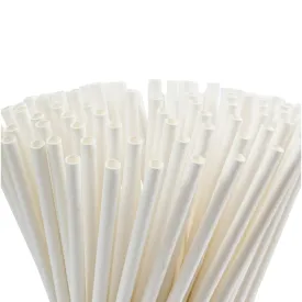 Bio Paper Straws White 6mm 100pack