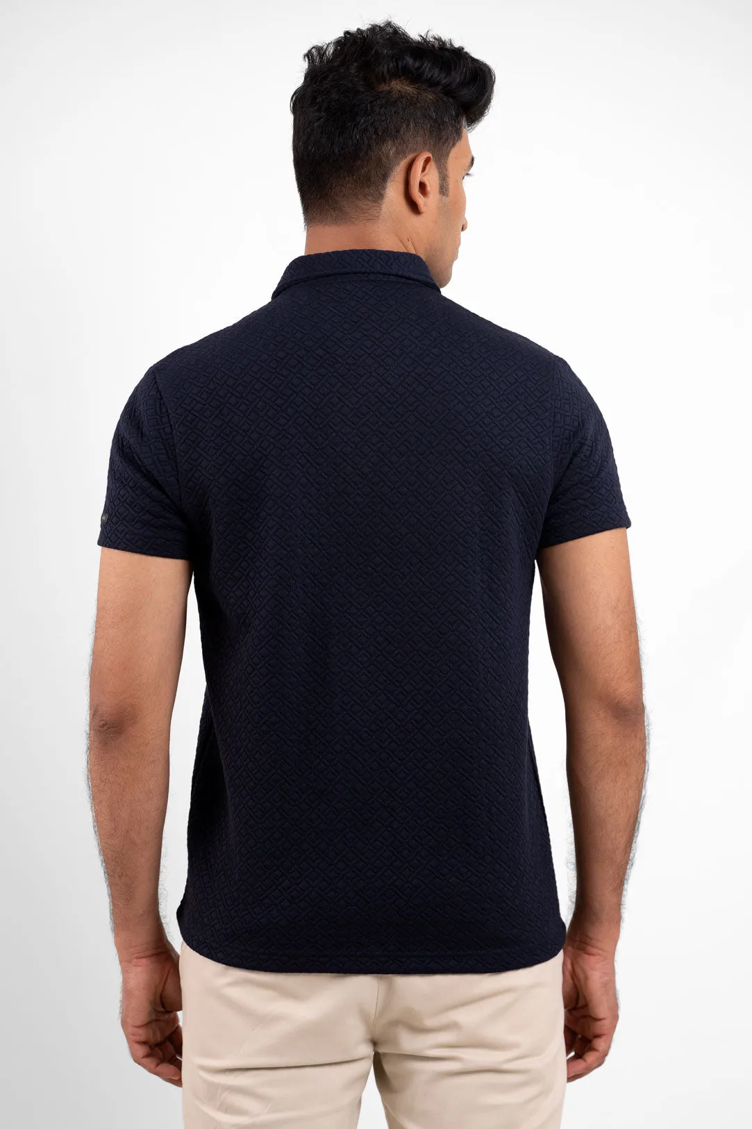 Boldman Pro Navy Blue Polo Tshirt  For Men