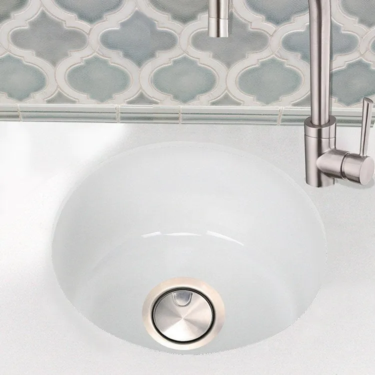 Cape 17.75" Single Bowl Fireclay Round Bar/Prep Sink