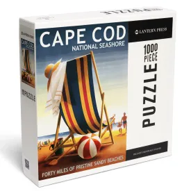 Cape Cod National Seashore, Beach Chair and Ball, Jigsaw Puzzle