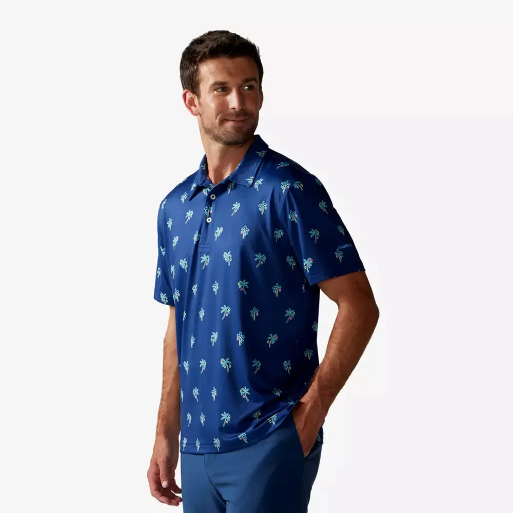 Chubbies The Palm Springle Jingle Performance Polo Shirt - Navy