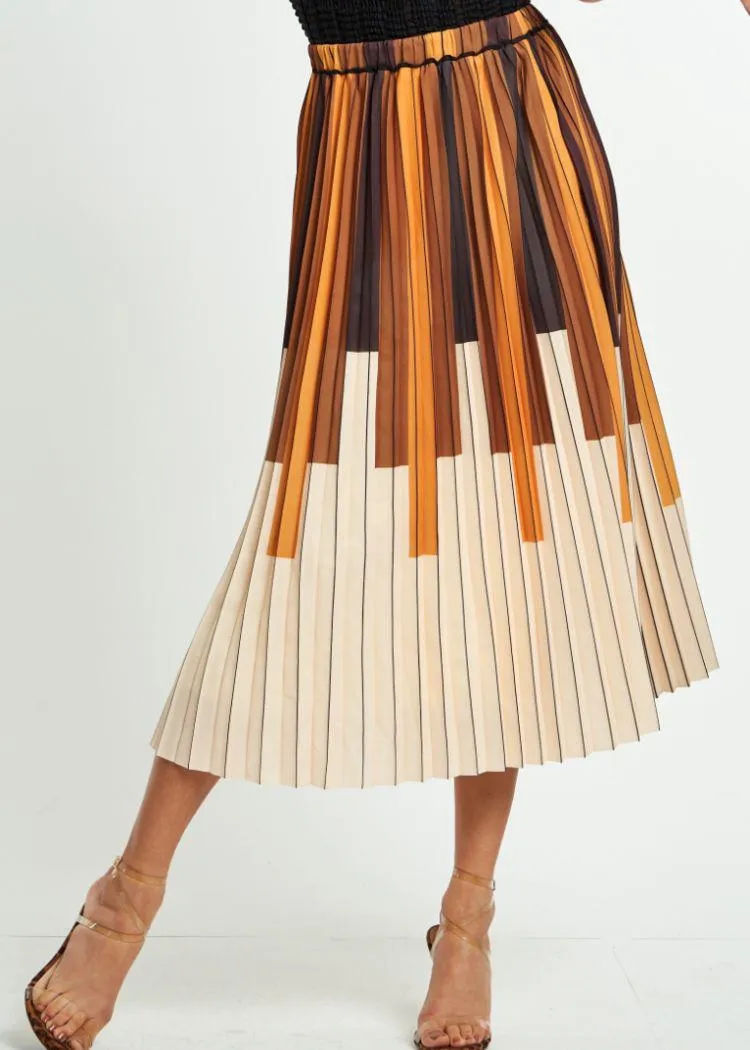 Ciebon Bexley Pleated  Midi Skirt ***FINAL SALE***