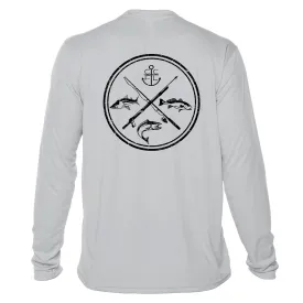 Circle Slam UPF50 Sun Shirt - Dryfit Sun Protection Fish Graphic Tee