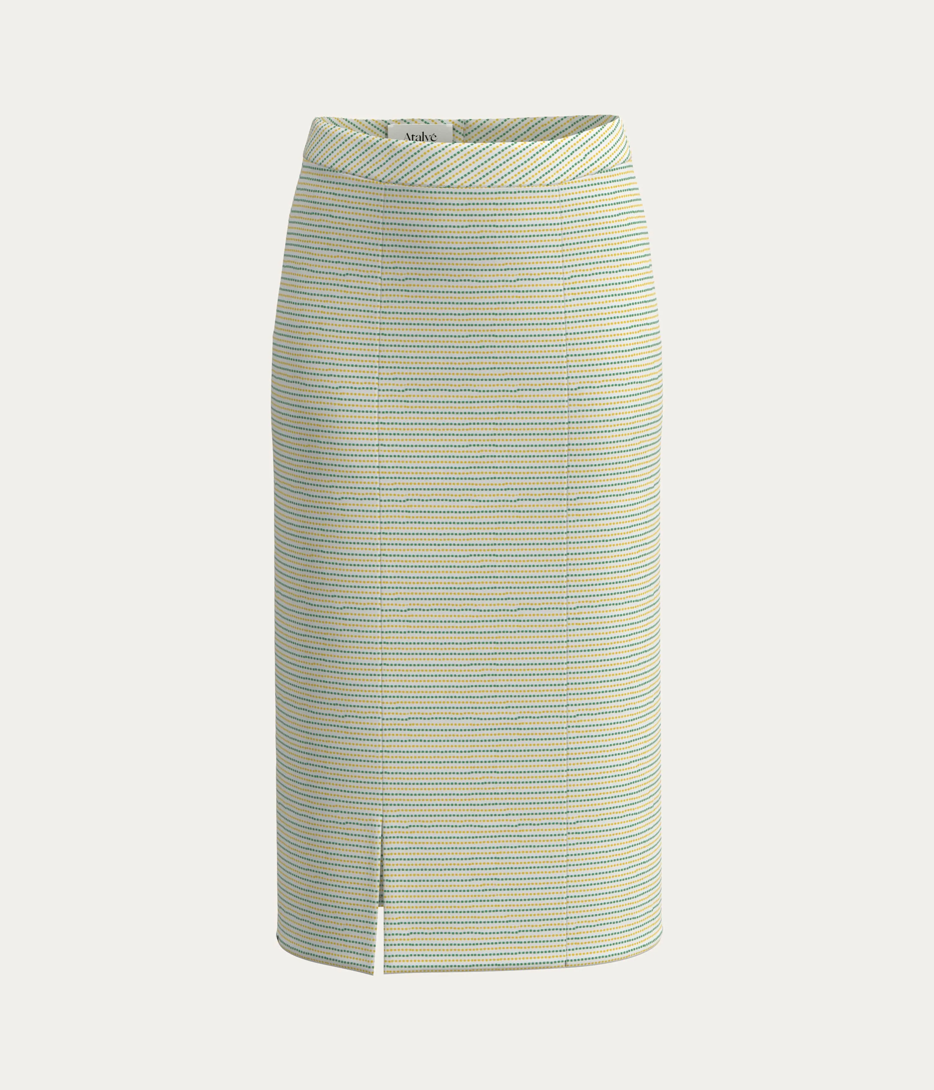 Classic Jacquard Pencil Skirt