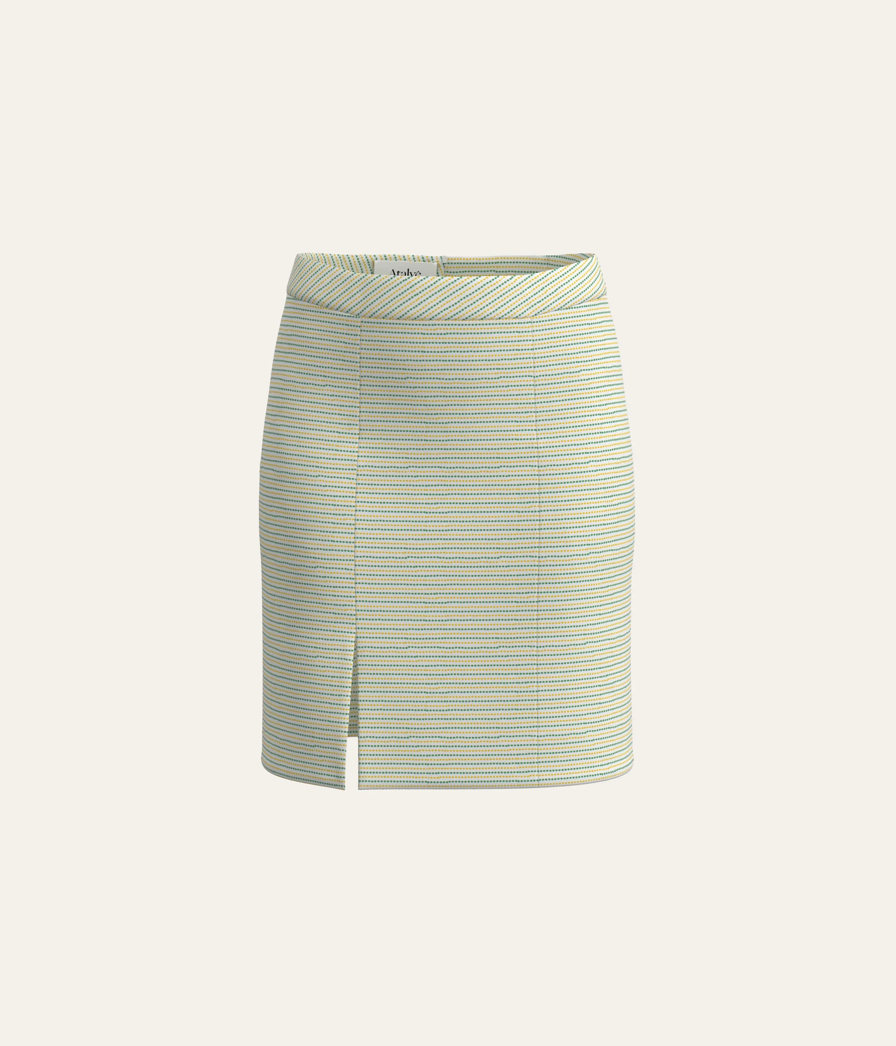 Classic Jacquard Pencil Skirt