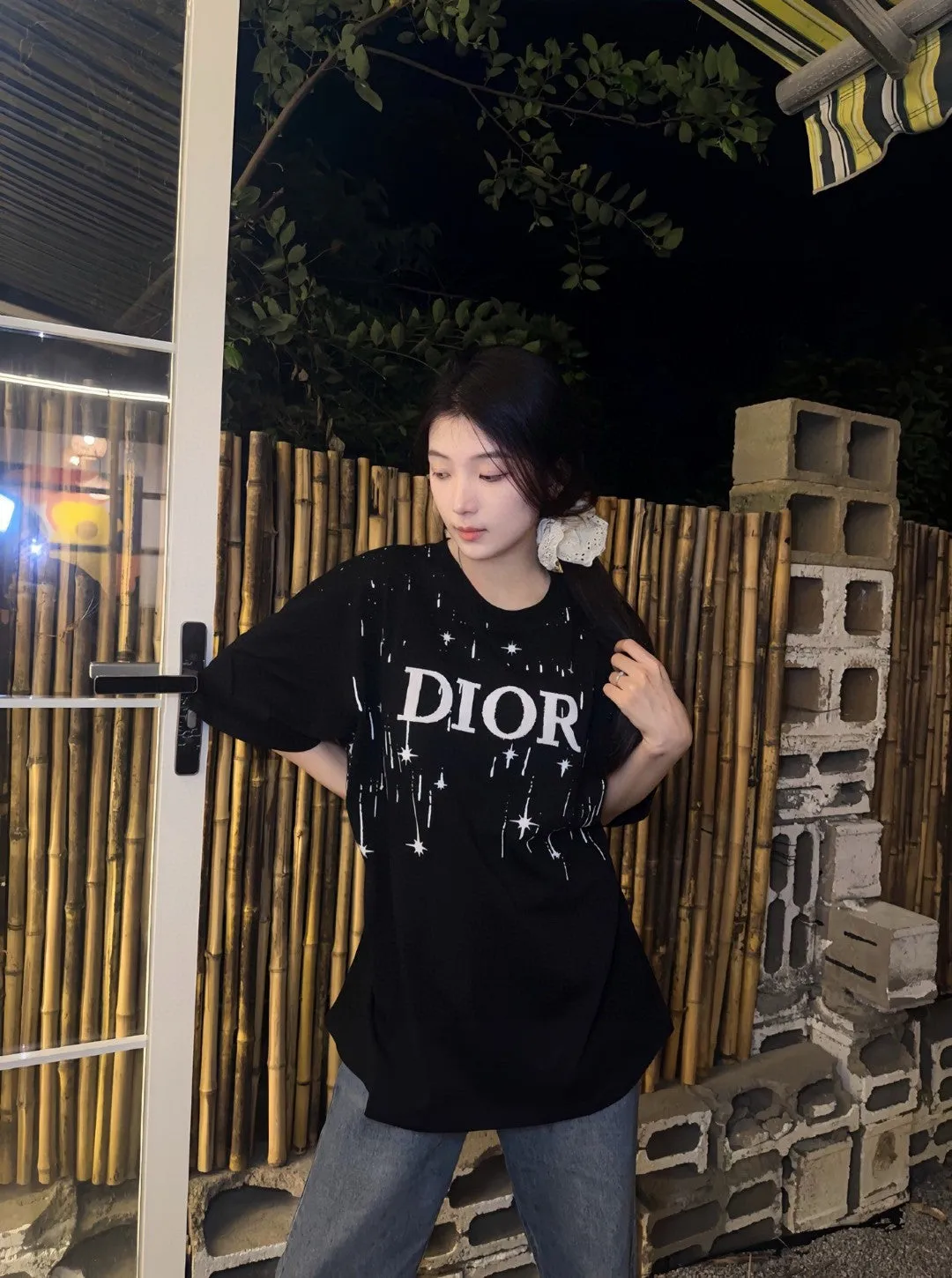 Dior Starry Sky T-Shirt in Black