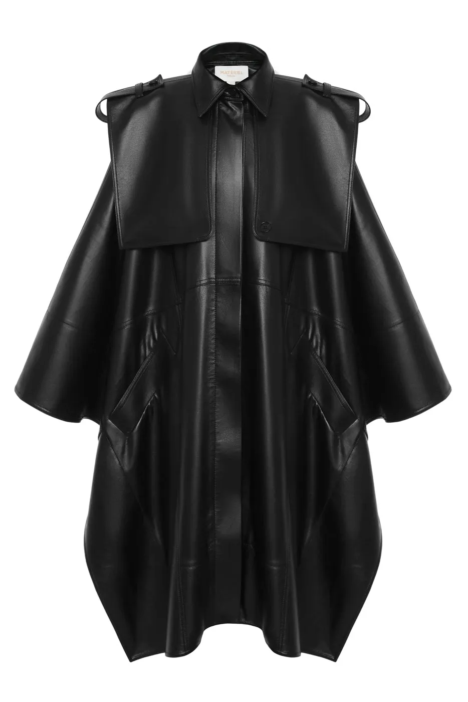 Eco Leather Oversized Cape