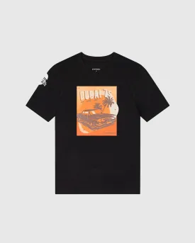 ED7:03 - Men's Sunset Drive Postcard T-Shirt - Black