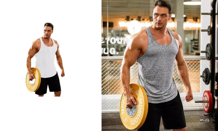 Fitness Sports Training I-shaped Men's Solid Colour Vest