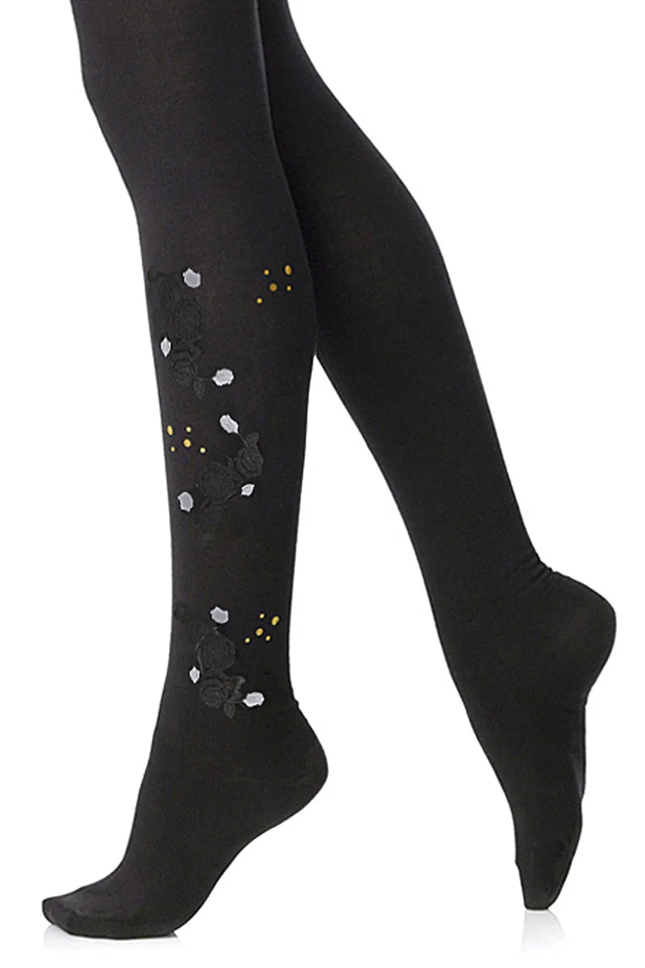 FOGAL 528 ART DECO Floral Tights