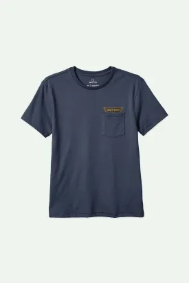 Graves S/S Pocket T-Shirt - Washed Navy