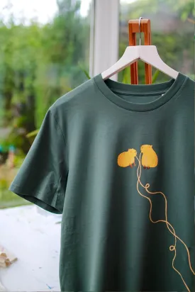 Hand Painted Capybaras Slurping spaghetti Limited Edition TShirt