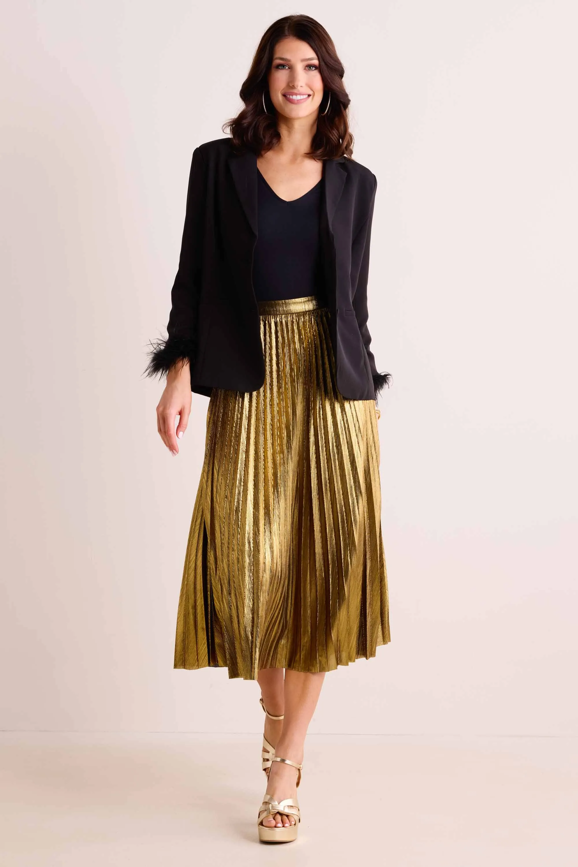 Hensley Skirt- Gold