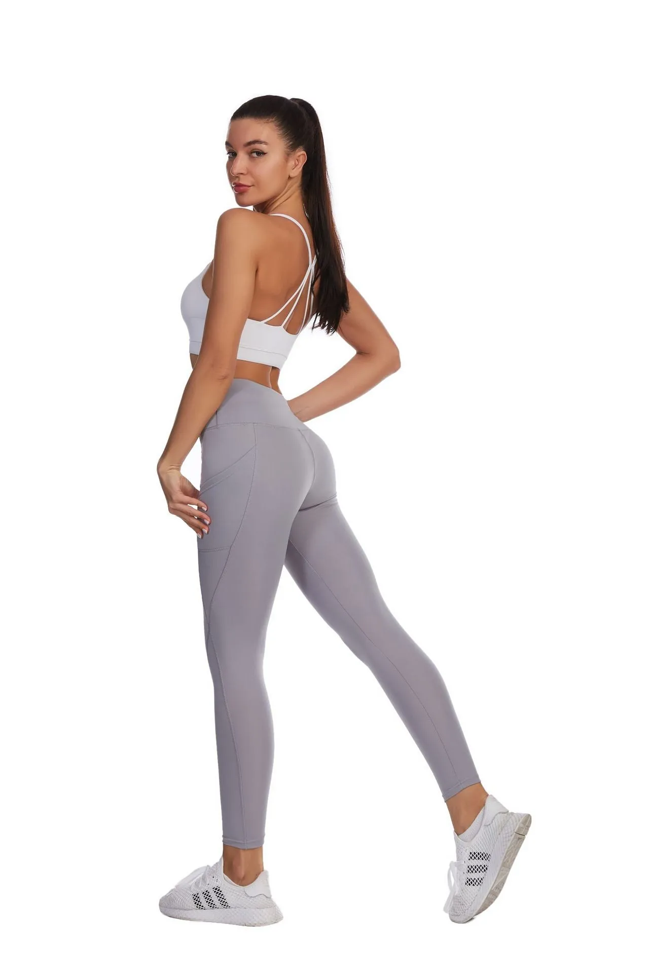 High Waist Side Yoga Pants