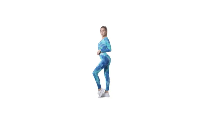 Hip Tie-dye Hip-lifting Sports Suit