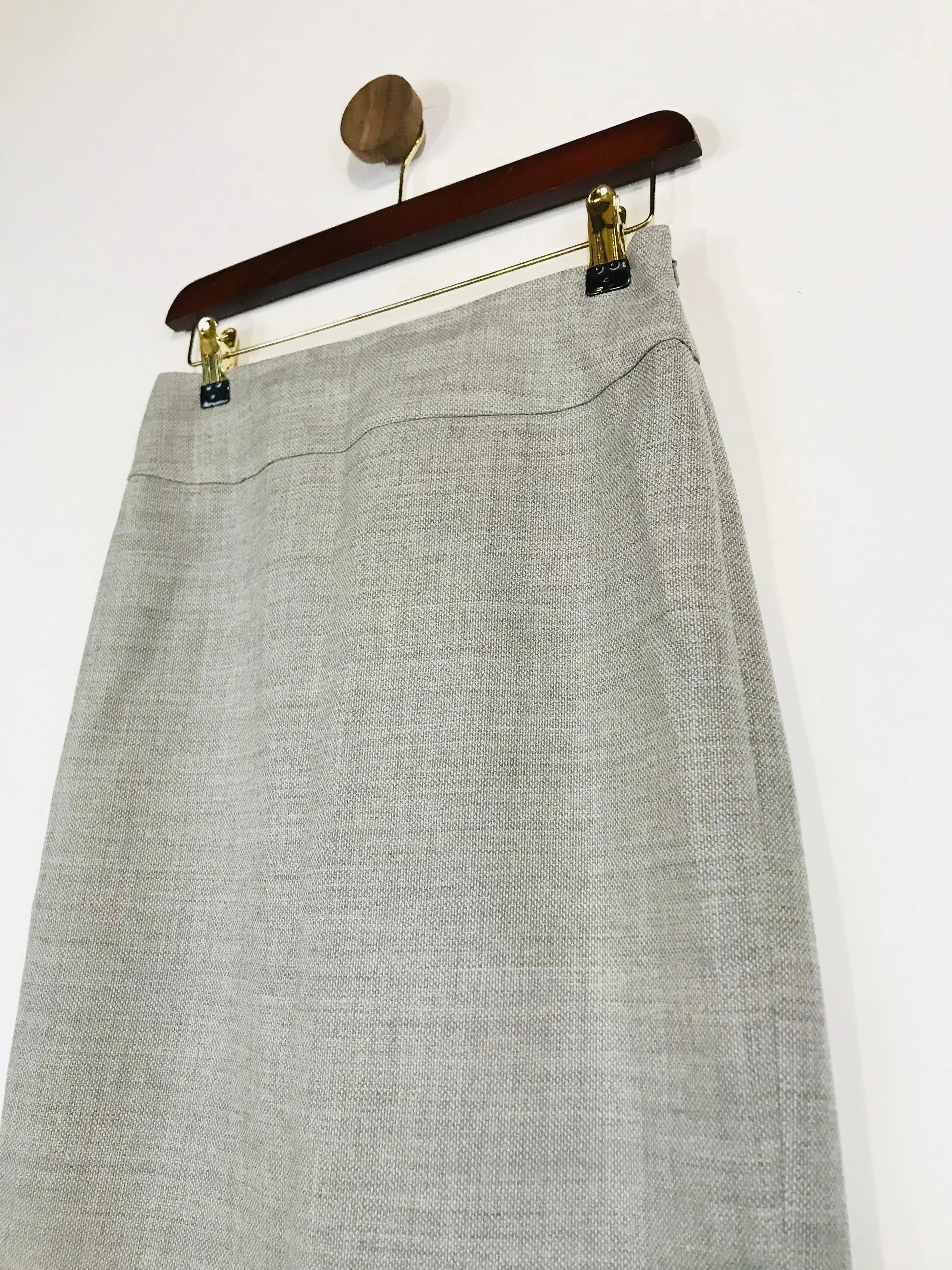 Hobbs Women's Wool Fitted Pencil Skirt | UK8 | Grey