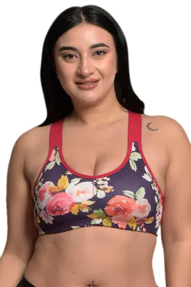 Inner Sense Organic Cotton Antimicrobial Medium Impact Plus Size Sports Bra