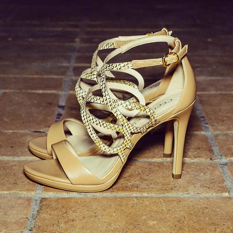 Leather Sandal High Heel - Cecconello