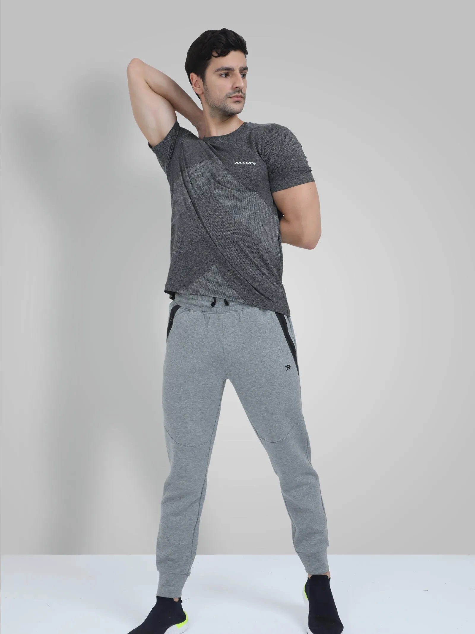 Men's Round Neck Quick Dry Breathable Gym T-Shirt