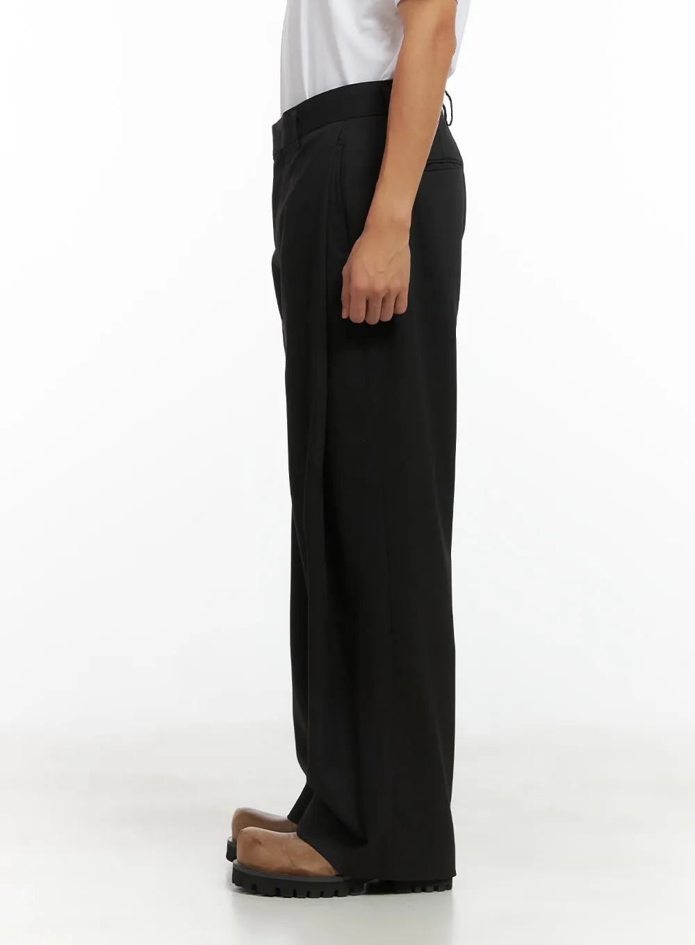 Men's Sophisticated Wide Leg Trousers CO408