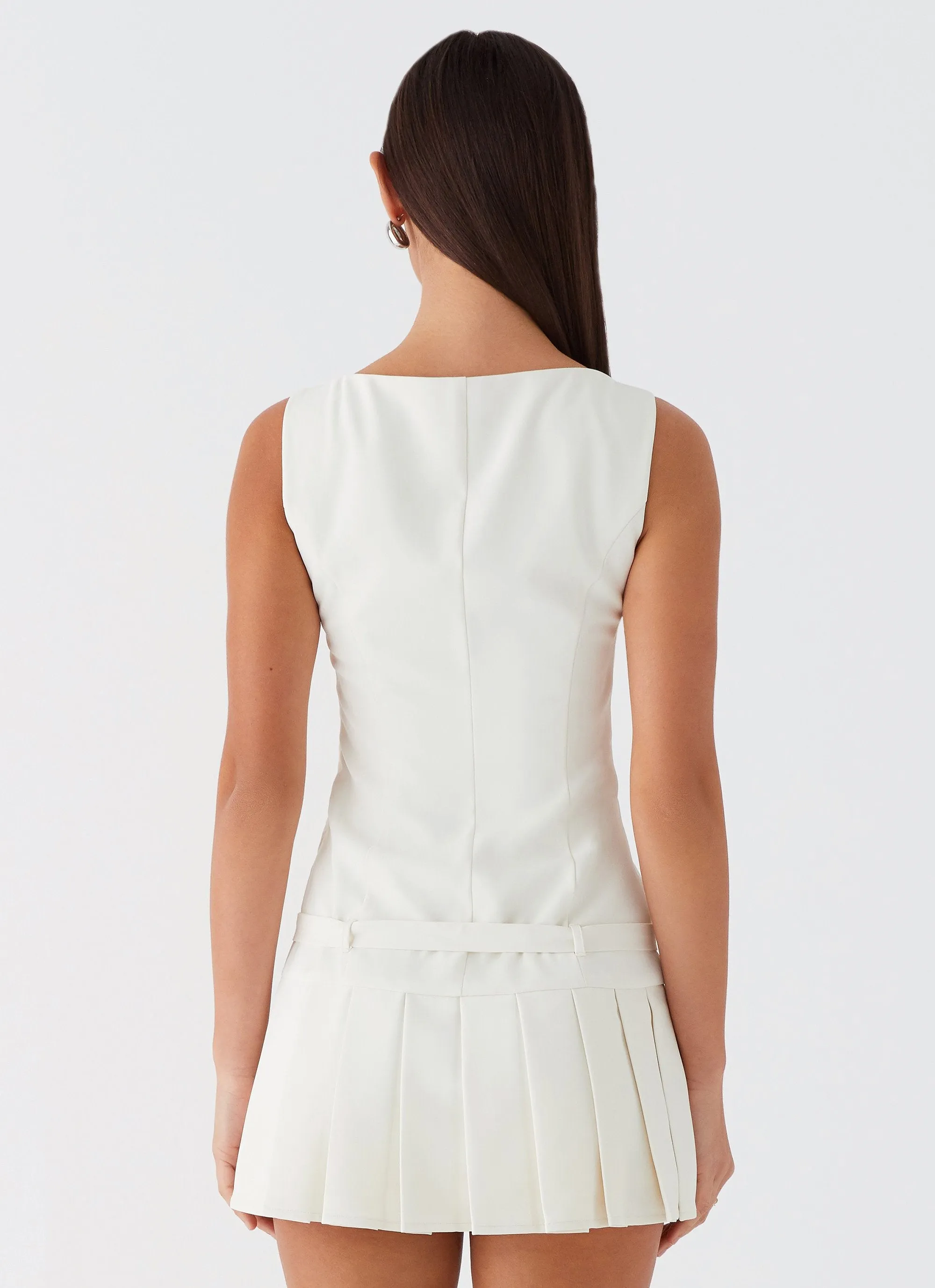 No More Excuses Belt Mini Dress - Ivory