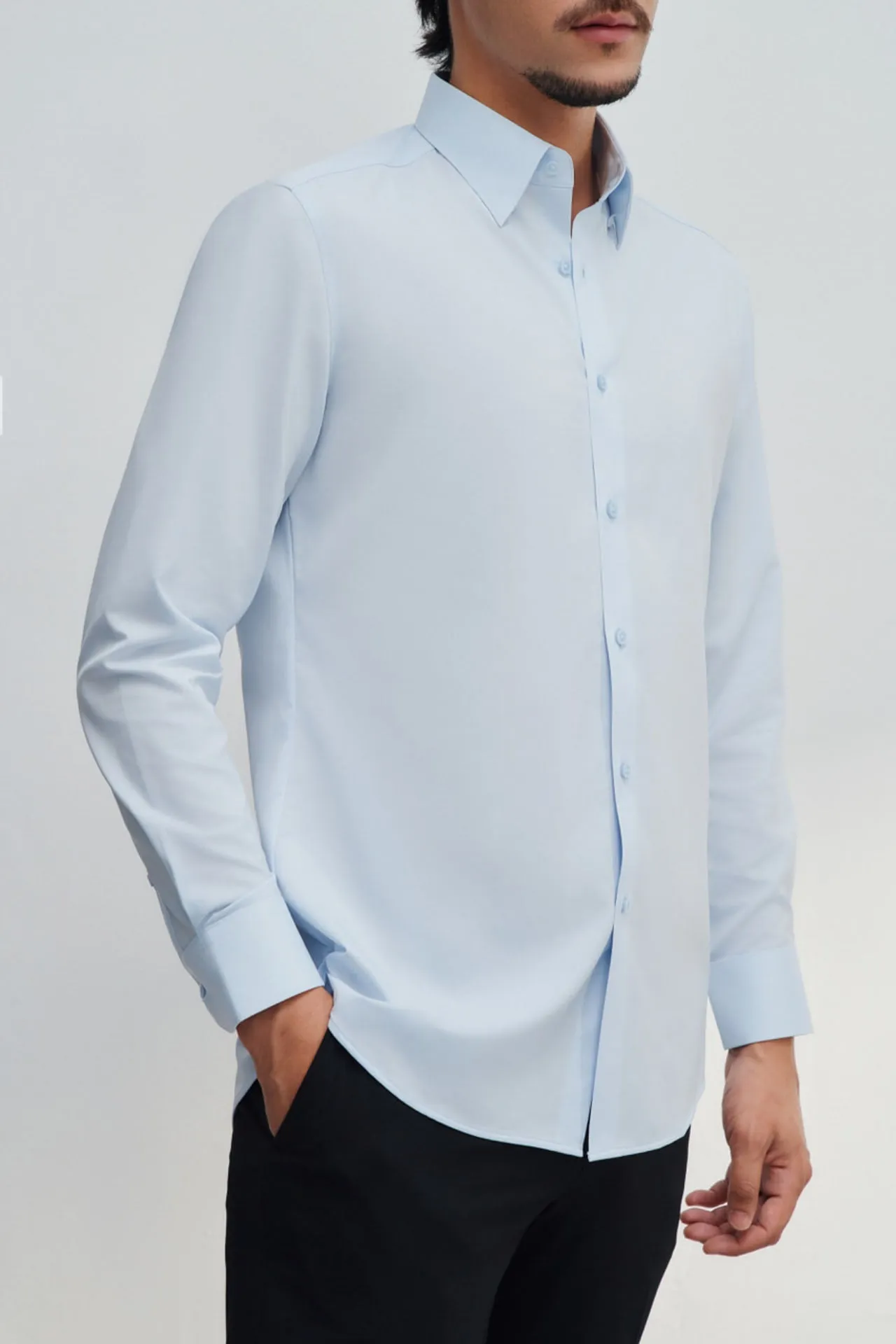 Non-Iron Dry Stretch Smart Fit Poplin Shirt