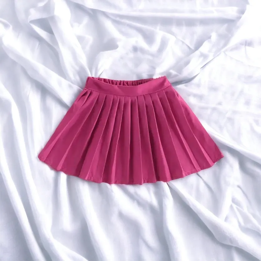 Olivia Pink Pleated Skirt