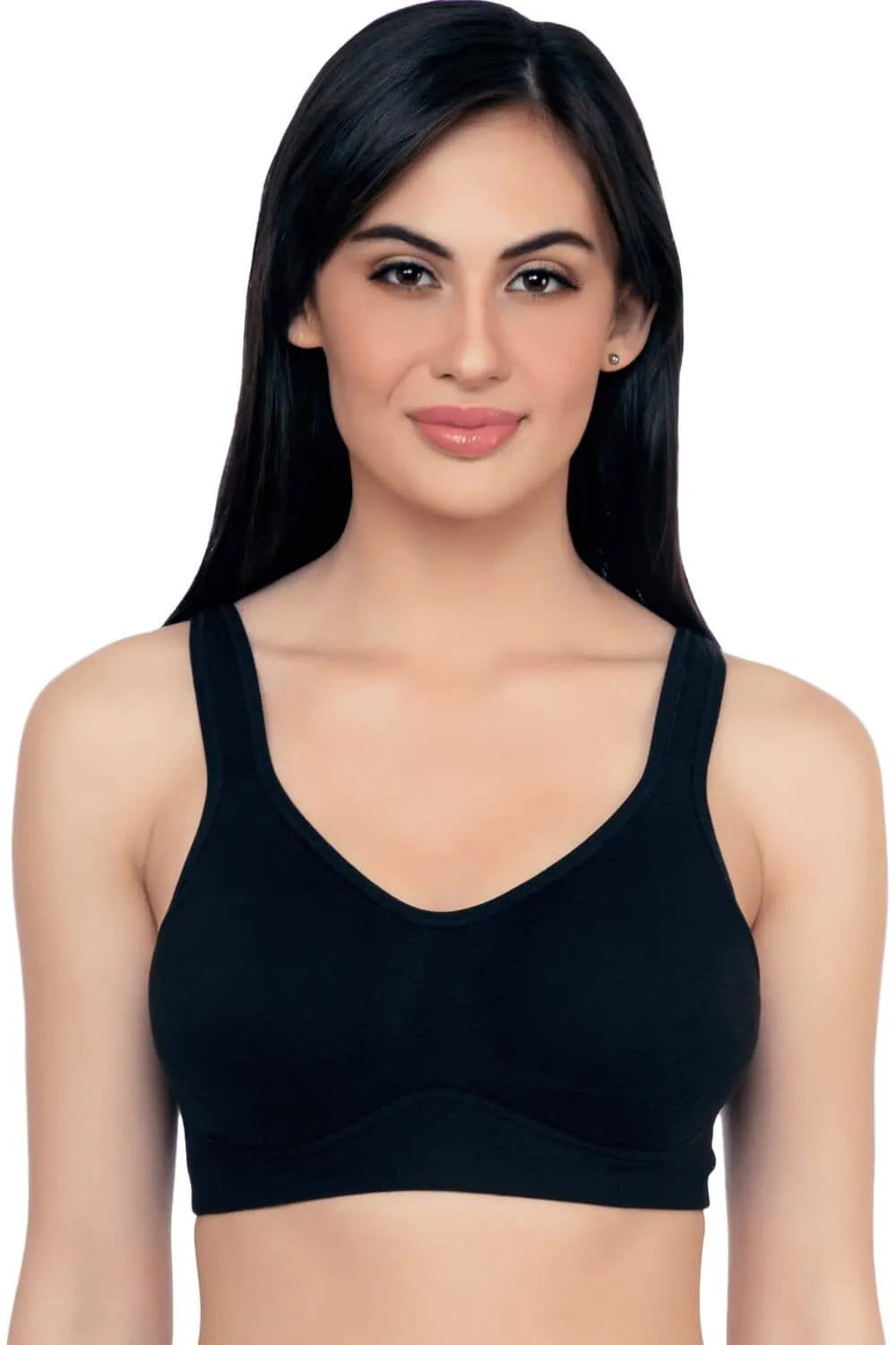 Organic Cotton Antimicrobial Soft Cup Full Coverage Bra-ISB097-