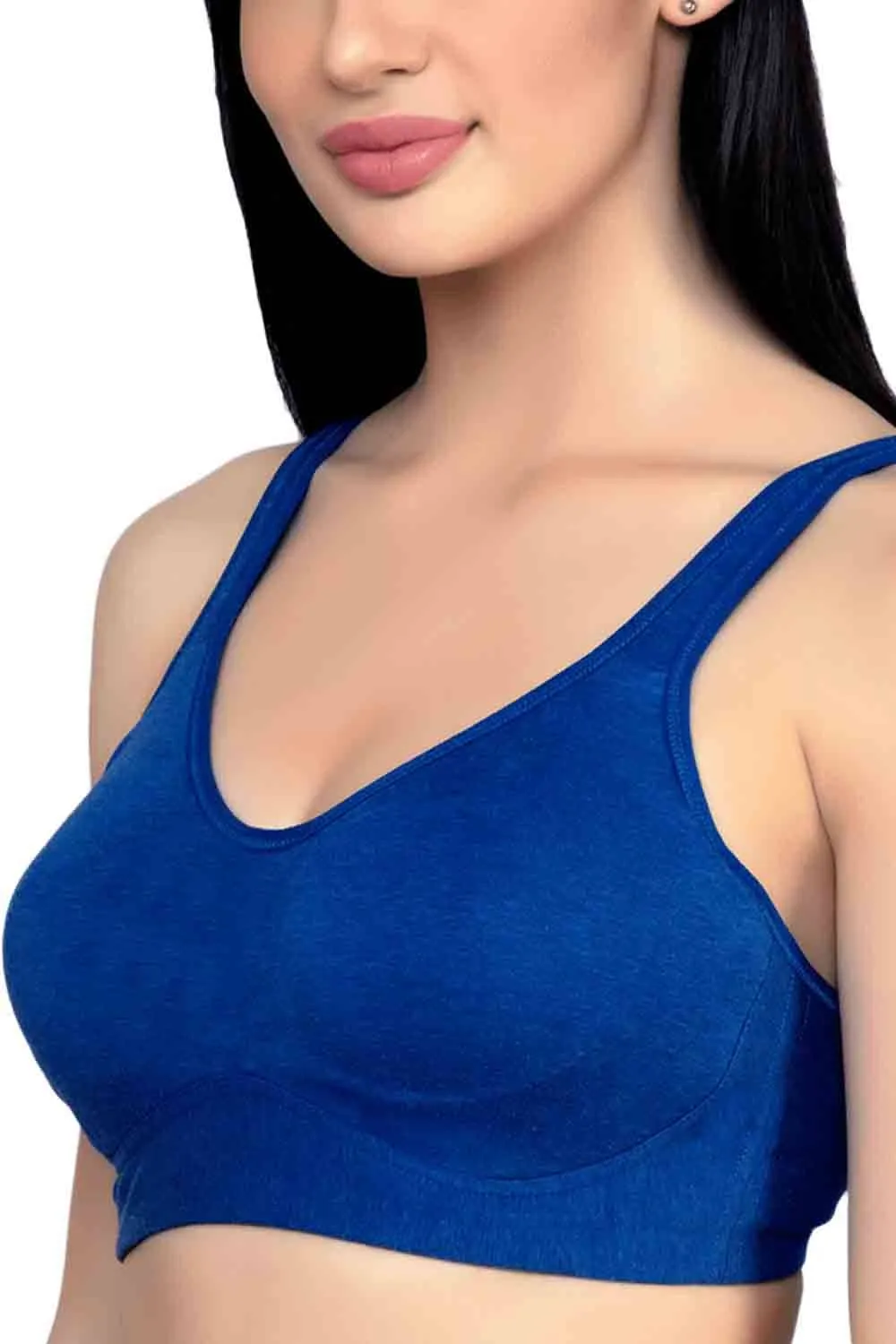 Organic Cotton Antimicrobial Soft Cup Full Coverage Bra-ISB098-