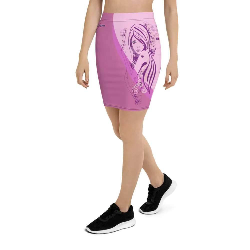 Pencil Skirt - Side Heart