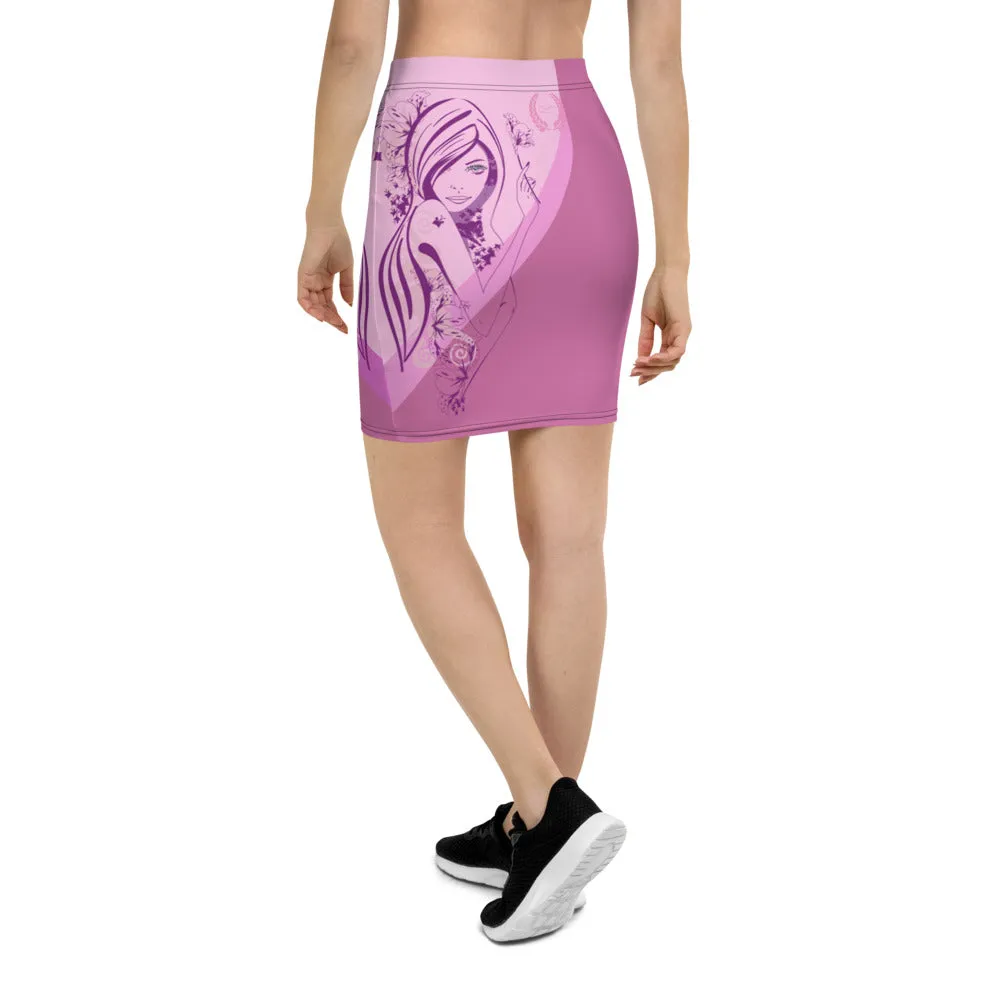 Pencil Skirt - Side Heart