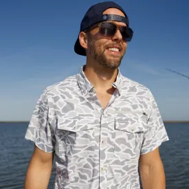 Performance Fishing Shirt - White Camo