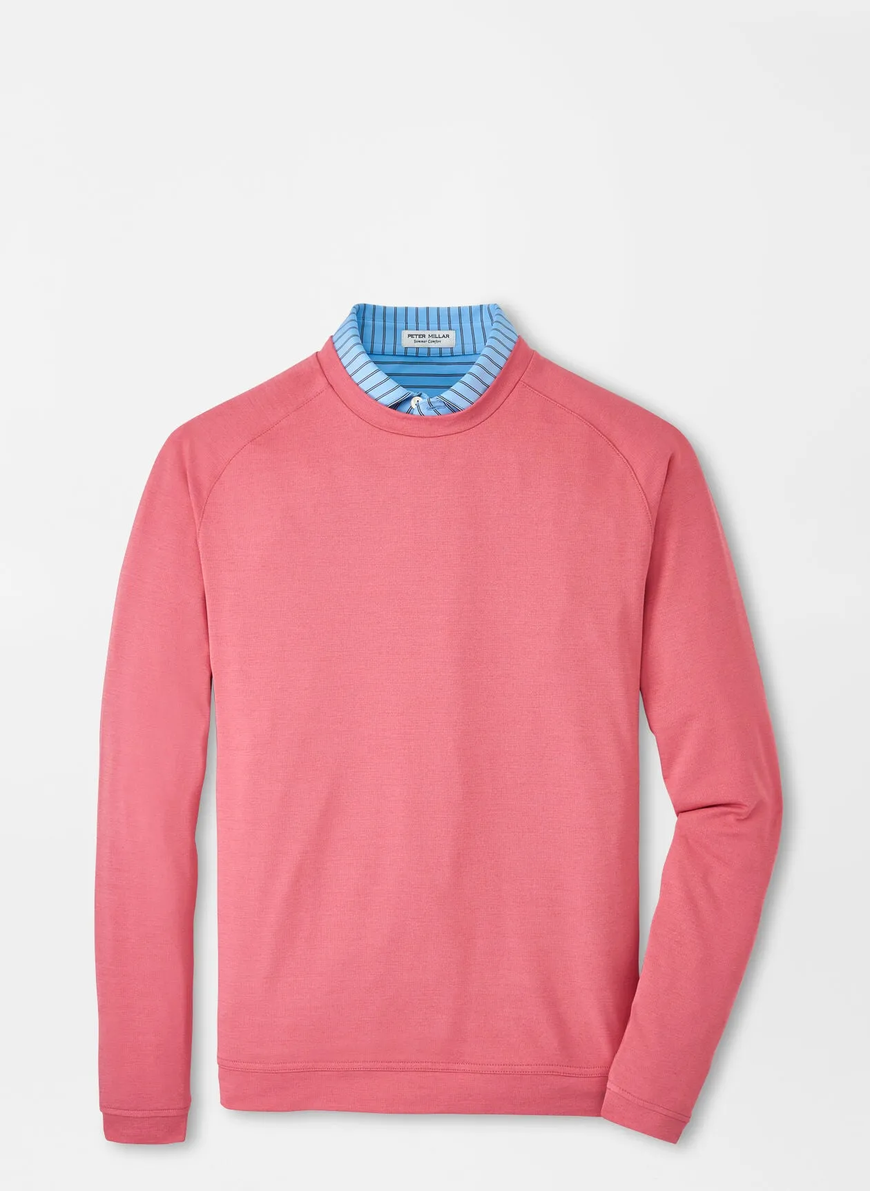 Peter Millar Cradle Performance Crewneck in Cape Red