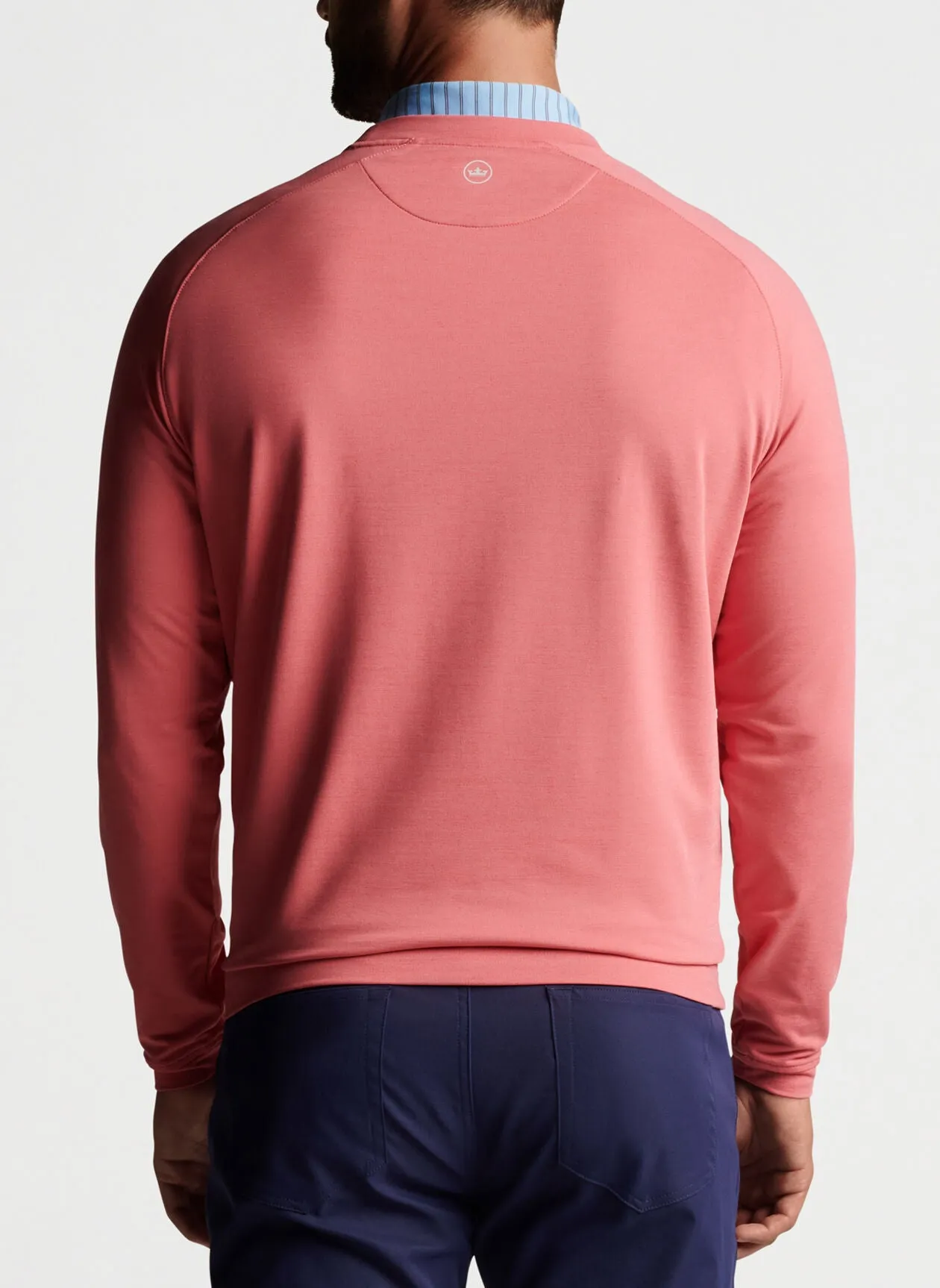 Peter Millar Cradle Performance Crewneck in Cape Red