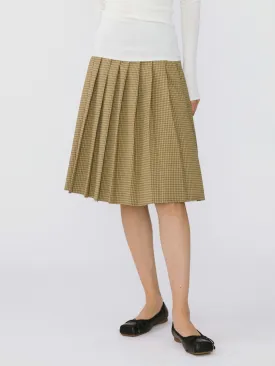 Plaid Pleated Skirt