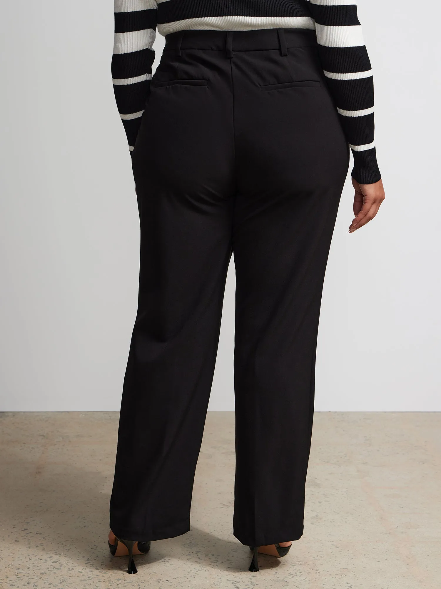 Plus Tailored Straight Leg Pants