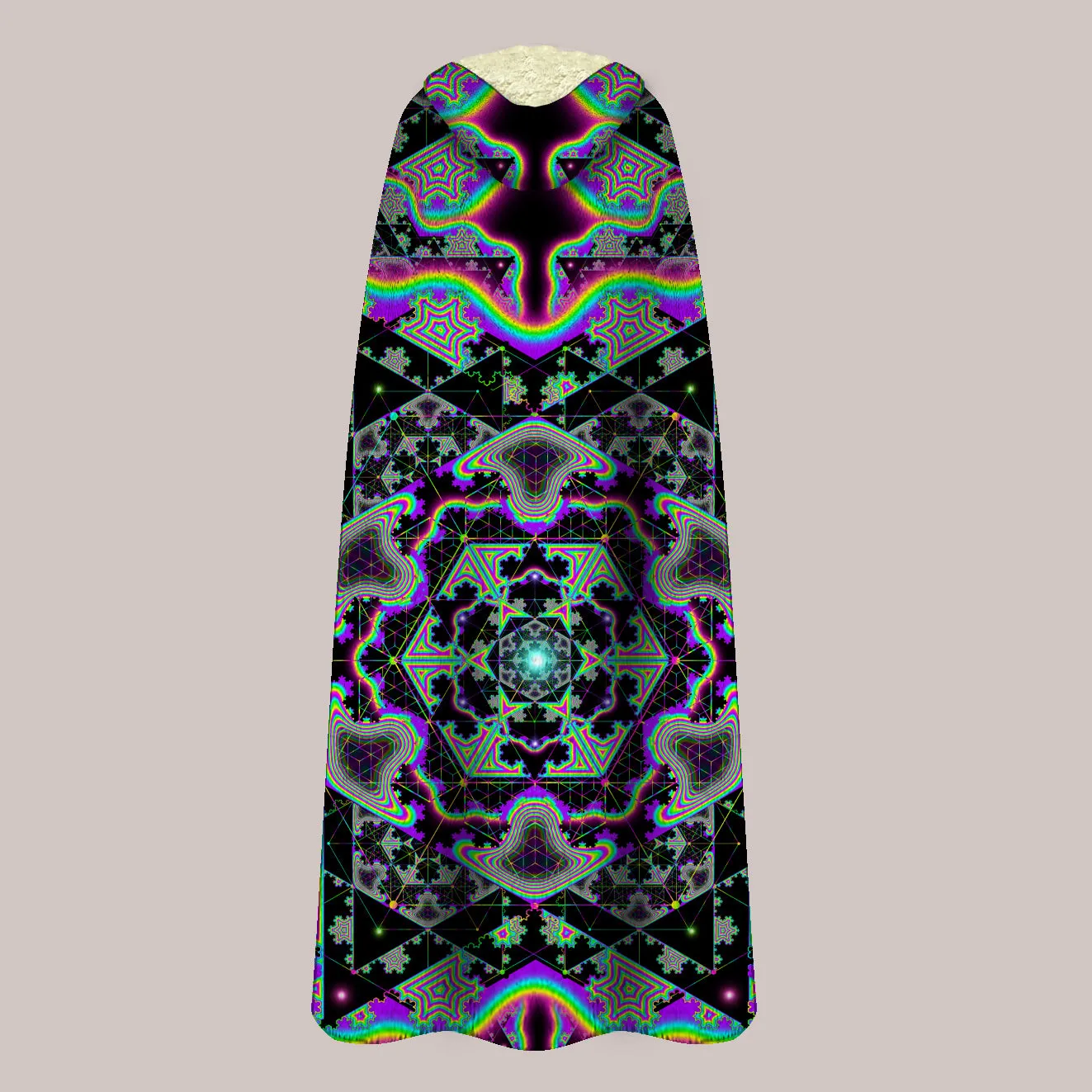 Psychedelic Cape (UV/RGB, Eco-Friendly, Plush, Unisex) | MICROGRAM