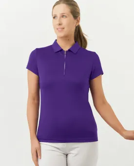 PURE GOLF Thrive Cap Sleeve Polo 051 Purple