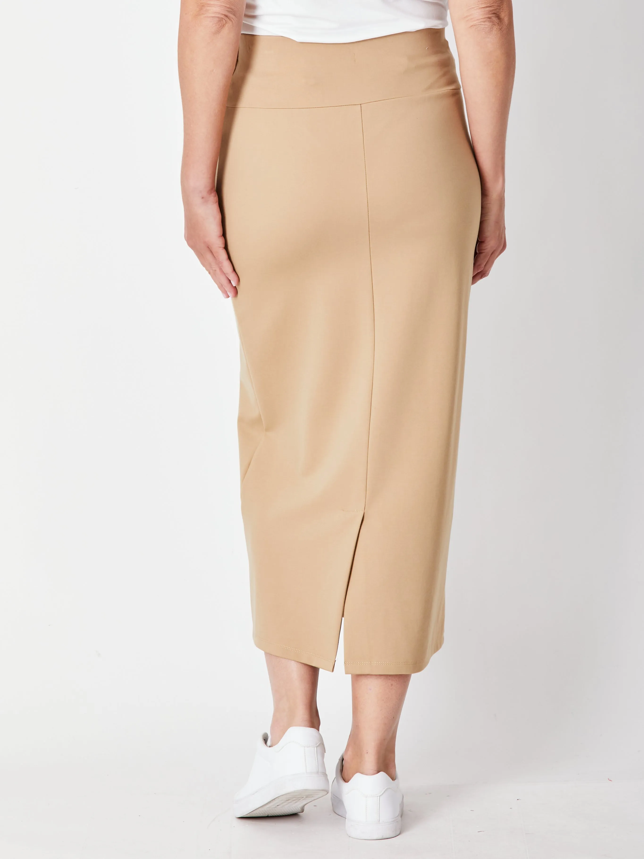 PUSHKIN PONTI SKIRT - Camel 29711-s