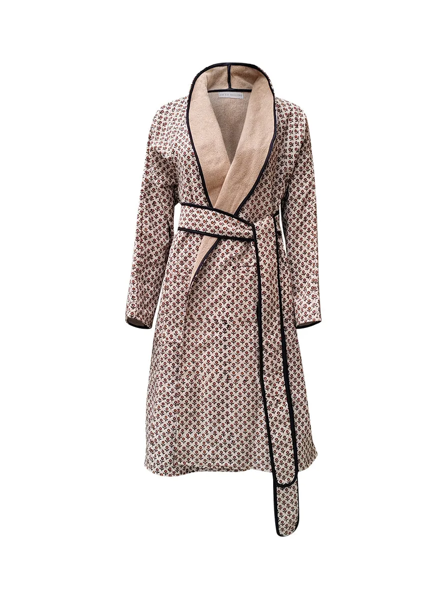 reversible recycled wool coat camel